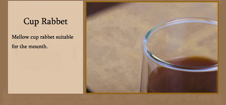 Hot sale double-walled glass Coffee cups with handle to keep warm