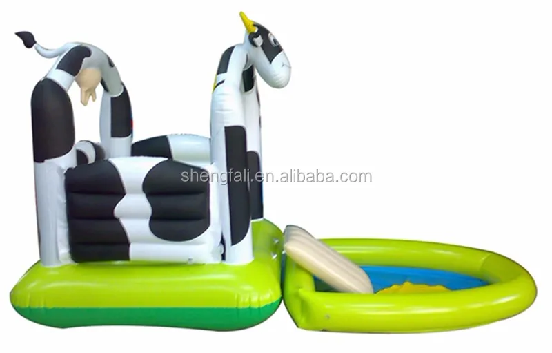 Vache Gonflable Bébé Enfants Natation Flotteur Amusement Jouer Eau