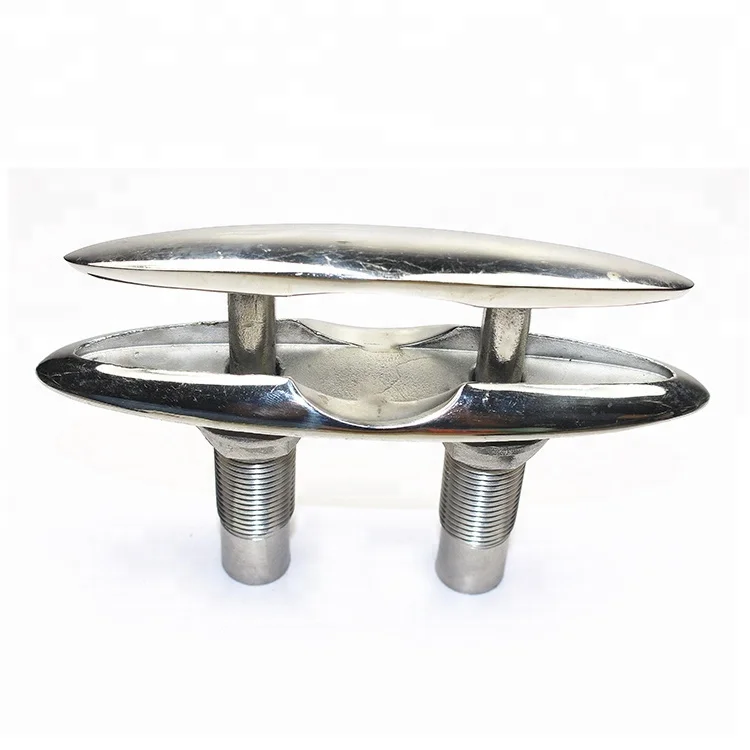 Pop Up Boat Cleat Marine Grade 316 Stainless Steel 8/" Flush Mount