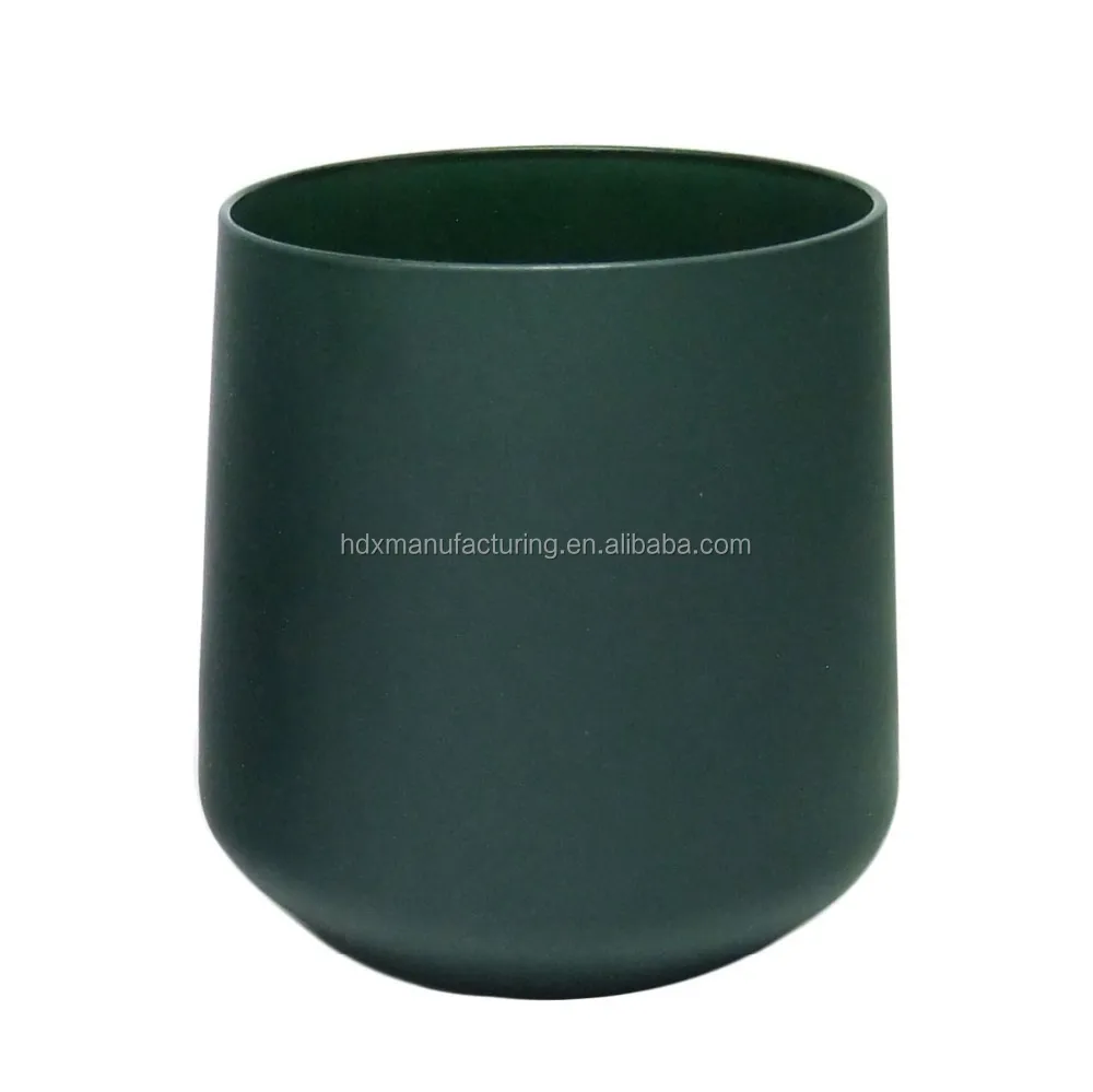 7oz Containers For Candles Matte Dark Green Candle Vessels Frosted