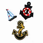 Lovely Sailing Ship Boat Embroidered Cloth Patch Custom Garment Appliques Accessory For Girls Boys