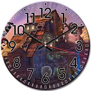 Arabic Numbers Disney Epic Mickey Quiet Silent Frameless Round Wall Clock Elegant 10 Inch / 25 cm Diameter