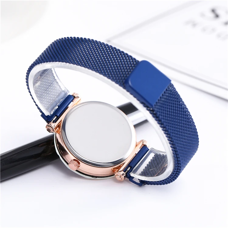 New Design TW100 Top Luxury Women Watch Magnet Buckle Milan Mesh Strap Diamond Fancy Female Wristwatch