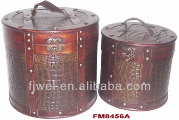 vintage style hat boxes