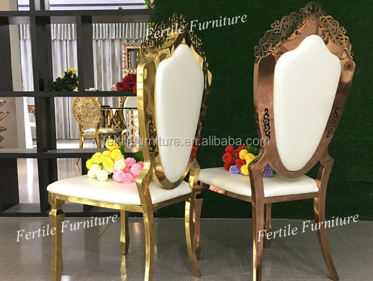 Banquet Furniture Cheap High Back Gold Wedding Event Chairs For Sale