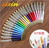 Japan Gold Foil Oil Liquid Ball Pen Creative DIY Liquid Floater Pen Colorful DIY Glitter Empty Tube Twist Ballpoint Pen