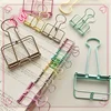 Office and School Clips Mixed Color Hollow Metal Long Tail Clip Paper Ticket Folder Wholesale In Bulk