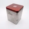 Custom printed square metal tea tin box canister for tea chocolates cookies can