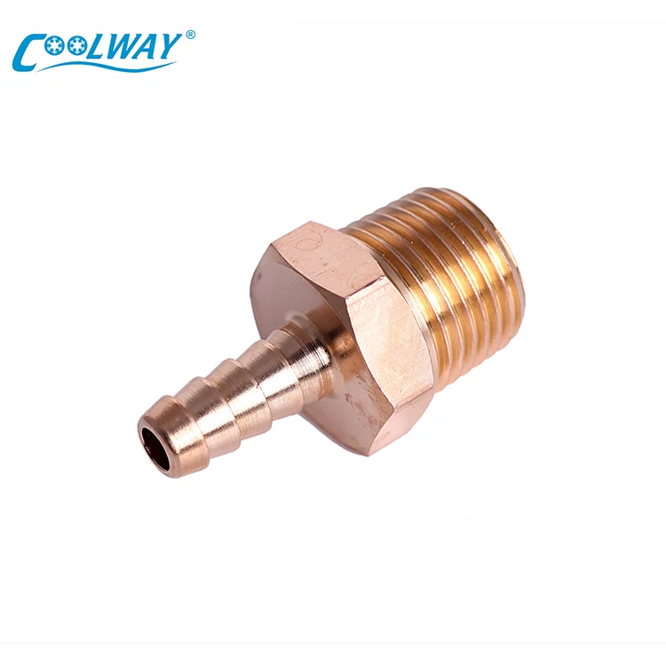 LOW MOQ 1/2 Inch Wholesale Copper Elbow Brass Elbow Male Thread Brass Hose Barb Pneumatic Fitting Price