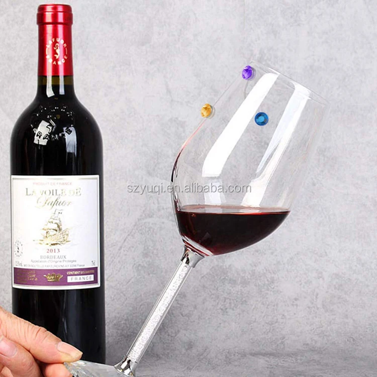 Wine Bar Accessories 2019 Magnetic Wine Glass Charms Drink Markers Charm Rings