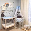 China Wholesale OEM Factory Pine Wood Furniture New Born Baby Bed