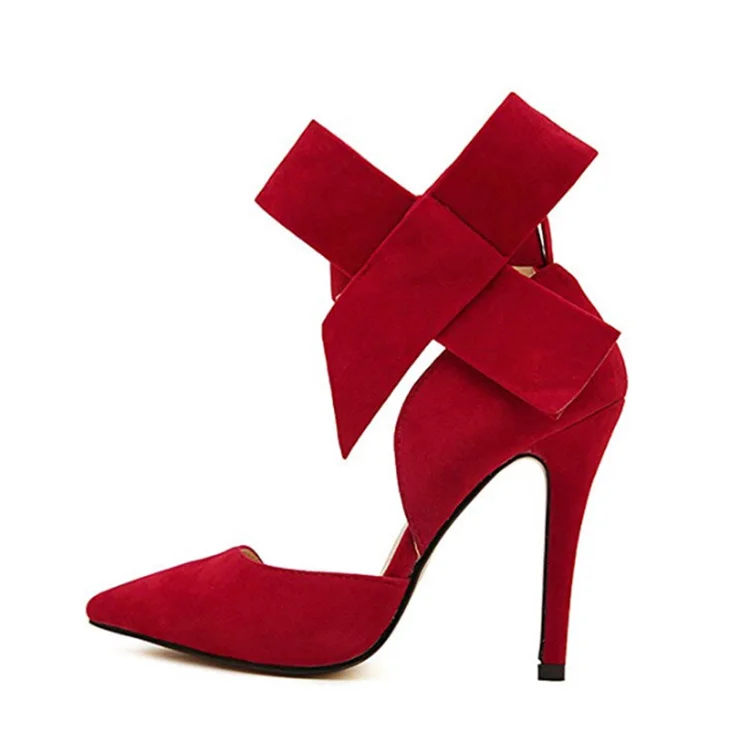 pumps with big bow