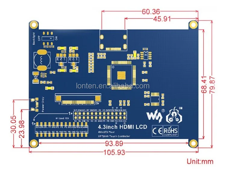 4.3inch--LCD-size