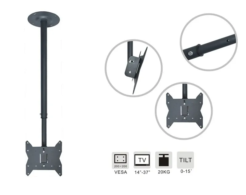 32"65" Motorized 360 Degree Tilt Ceiling Tv Mount Telescopic Tv Mount Buy Telescopic Tv Mount