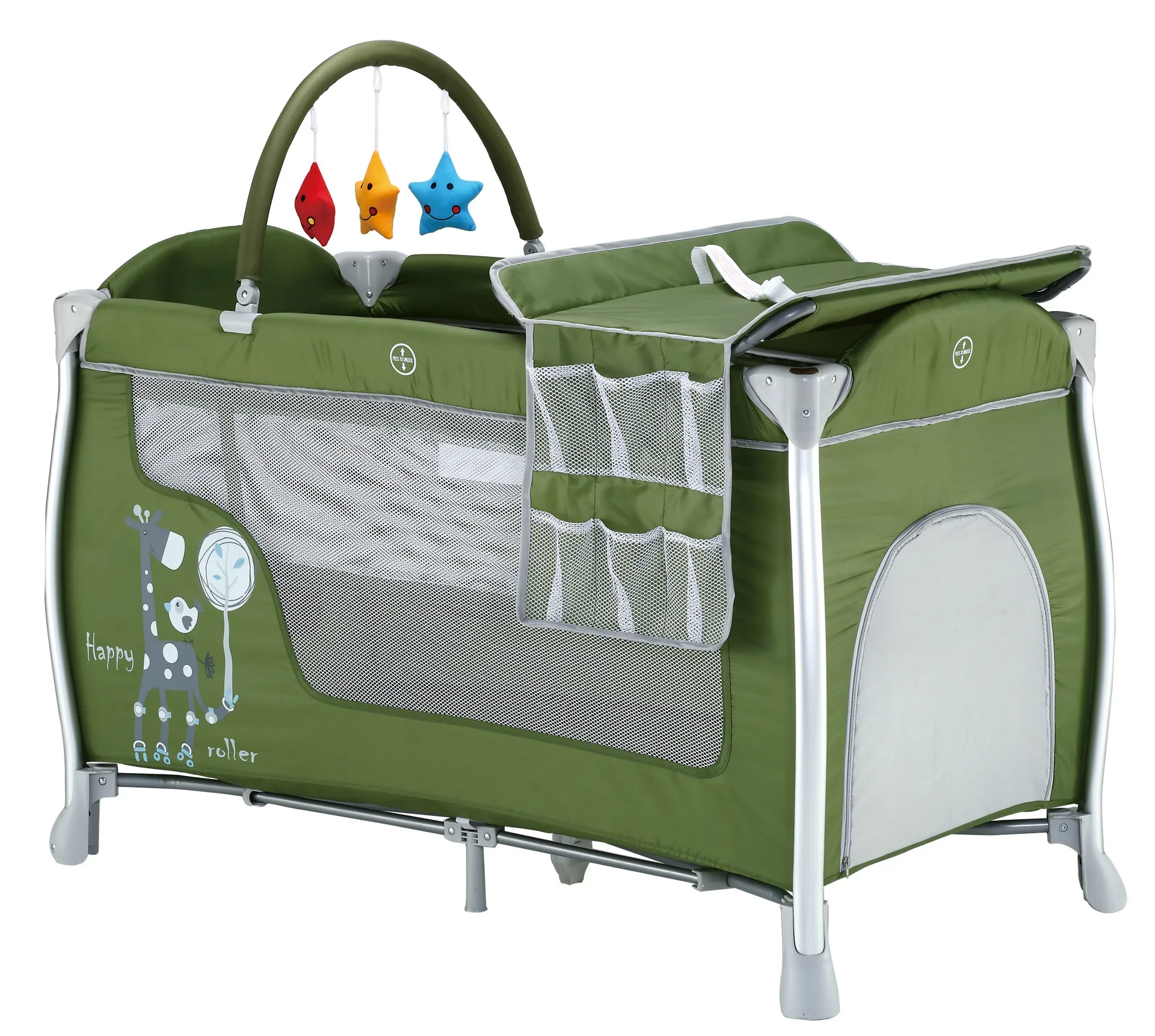 Multifunctional Baby Travel Bed European Portable Folding Crib