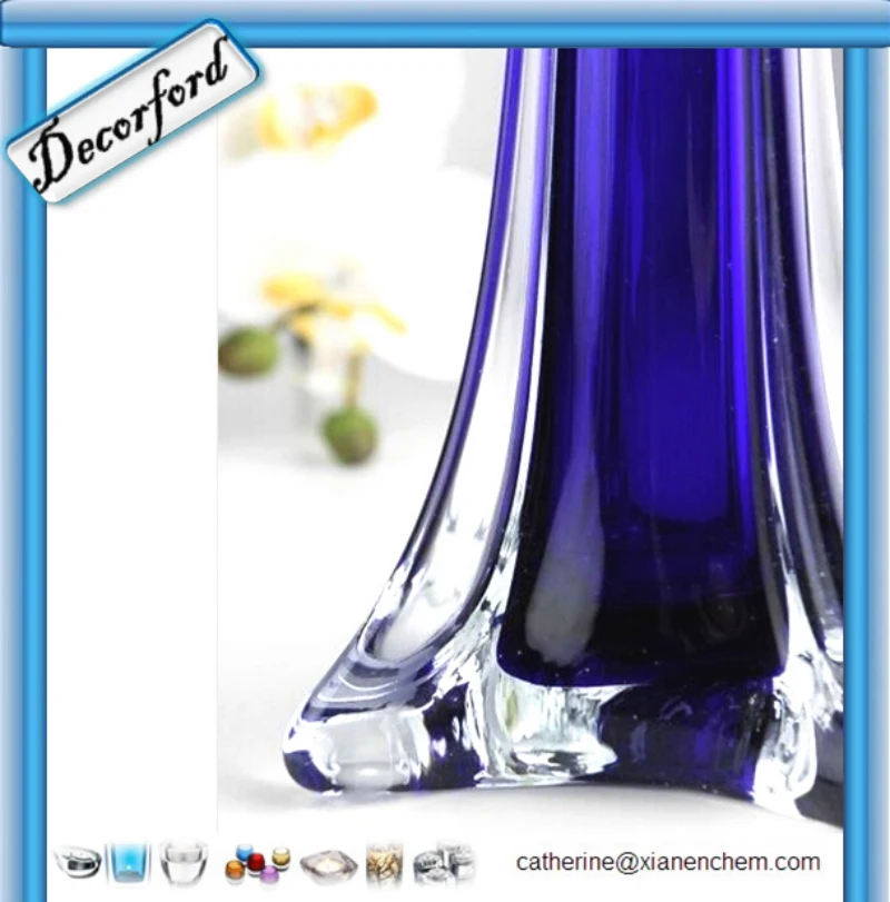 Blue Tall Colored Glass Eiffel Tower Vase Buy Eiffel Tower Vase