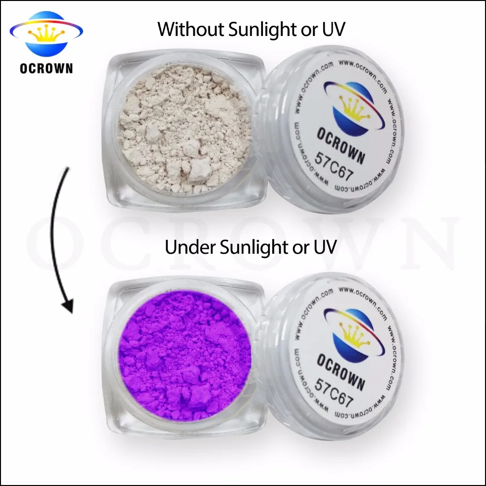 Photochromic Color Changing Pigment Powder - Reacts To Sunlight, For Crafts, Nails, Resin, And More