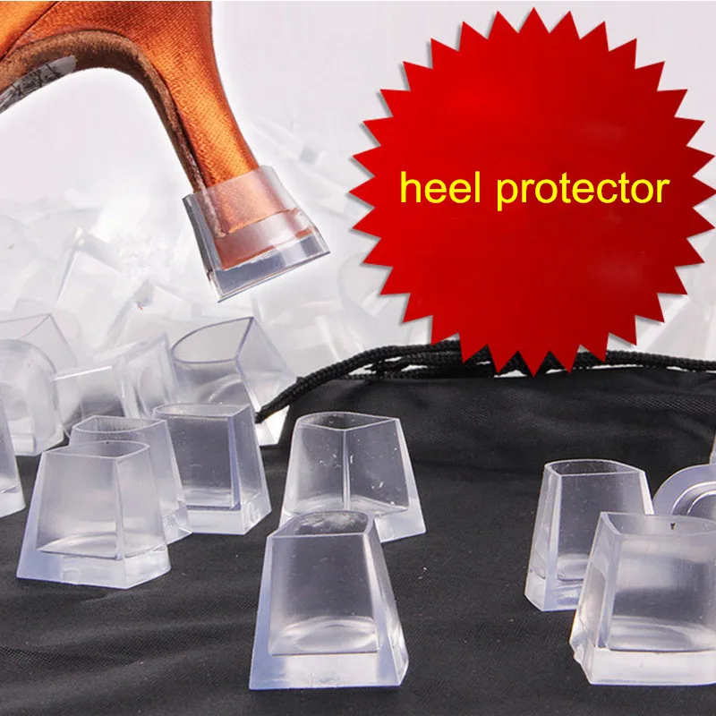 Latin Heel Protector Dance Heel Stoppers Nonslip Silicone High Heeler