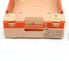 Plastic carry tote with handles custom box for storage postal without lid corrugated sheet material reusable