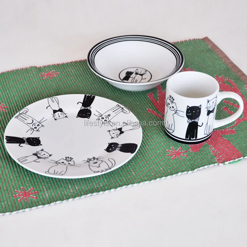 childrens bowl and plate set