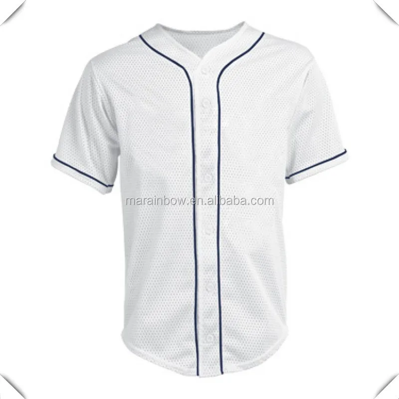 blank full button baseball jerseys