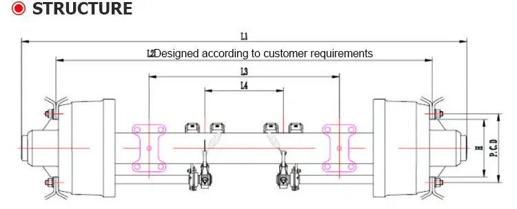 10 Bolt Wheel Hub Outboard Trailer Axle, View Trailer Axle, Jinsheng ...