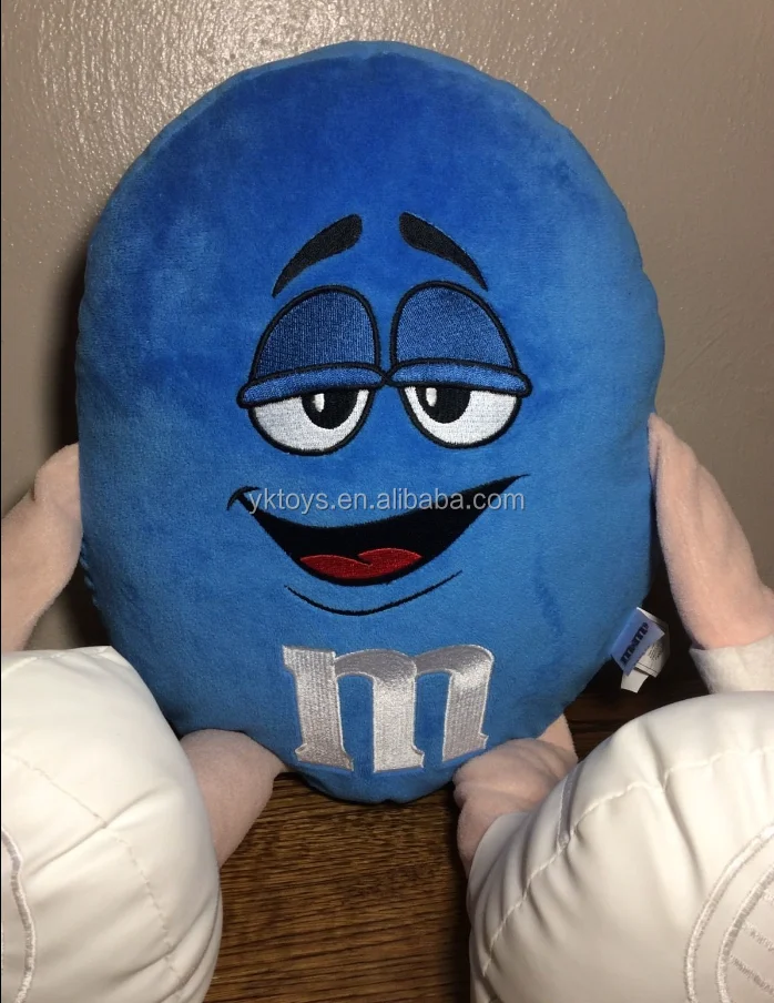 blue m&m plush