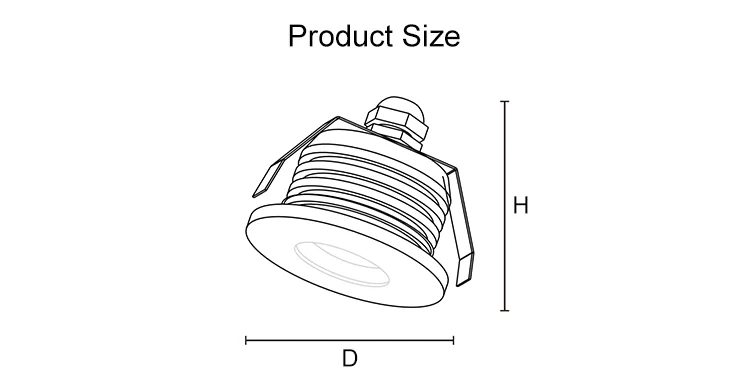 Wholesale price smd 1.5w IP44 COB chips led down light