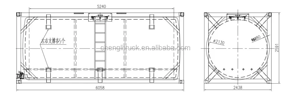 Iso container autocad drawings