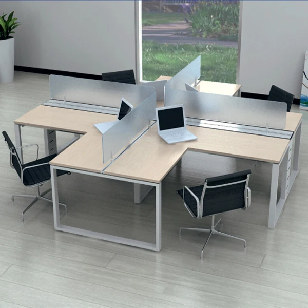 4 People Office Desk Dividers Commercial Furniture Buy Office Desk