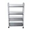 Zhenzhi Kitchenware Shoe Storage Display Rack With 4 Side Hook Shelf Steel Storage Organizer Shelf Adjustable