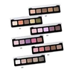 makeup manufacturer perfect combination 5 colors eyeshadow palette with dual-ended brush