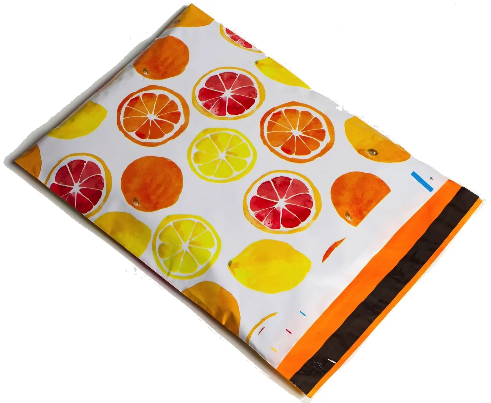 Poly Mailers Citrus Designer Mailers Shipping Envelopes Yellow & Orange Boutique Custom Bags #SmileMail (100 10x13)
