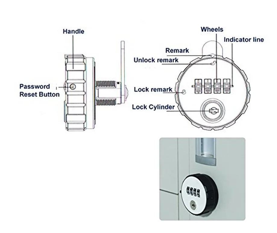 combination lock locker 