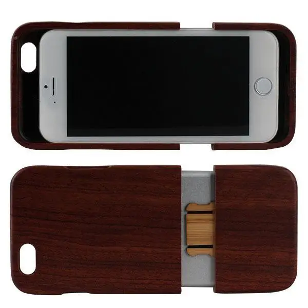 Newest Luxury Combination Bamboo & Wooden cover Hard Case for iPhone 6 4.7 inch