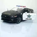 Brand New KINGSMART 1 38 Scale USA Ford Mustang 2015 Police Ver Diecast Metal Pull Back