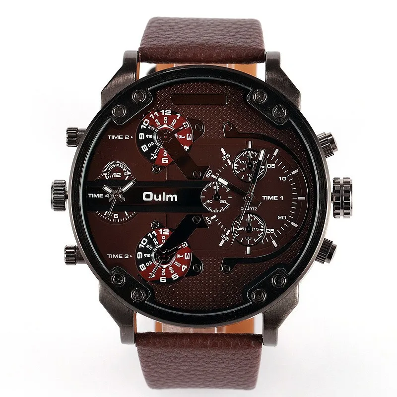Orologio Da Uomo Famoso Designer Orologi Da Uomo Orologio Al Quarzo Di  Lusso Delle Migliori Marche Oulm Cinturino In Pelle Orologio Al Quarzo  Militare Con Quadrante Grande - Buy Vigilanza Degli Uomini,Del