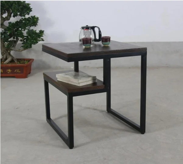 Mini Coffee Table Multi-function Tea Table Square Solid ...