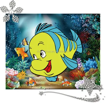 Best Selling Cute Cartoon Fish Pattern 3d Diamond Painting Buy 3d Diamond Painting Diy Diamond Painting Diy Crystal Diamond Painting Product On