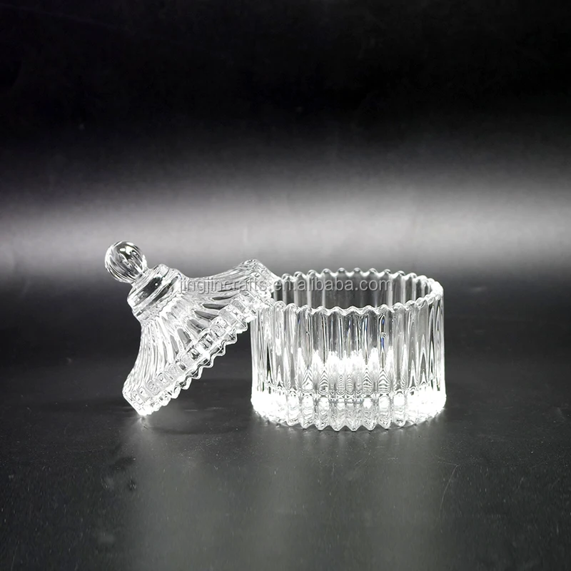 crystal glass jewelry box