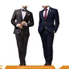 HQ Handsome outdoor brief khaki worsted Fabric business office Suit for men Anti-shrink wool polyester Slim Fit trousers