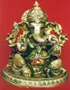 Handcrafted Indian God Ganesha Statue Ganesha Hindu idol Prayer Temple Figurine