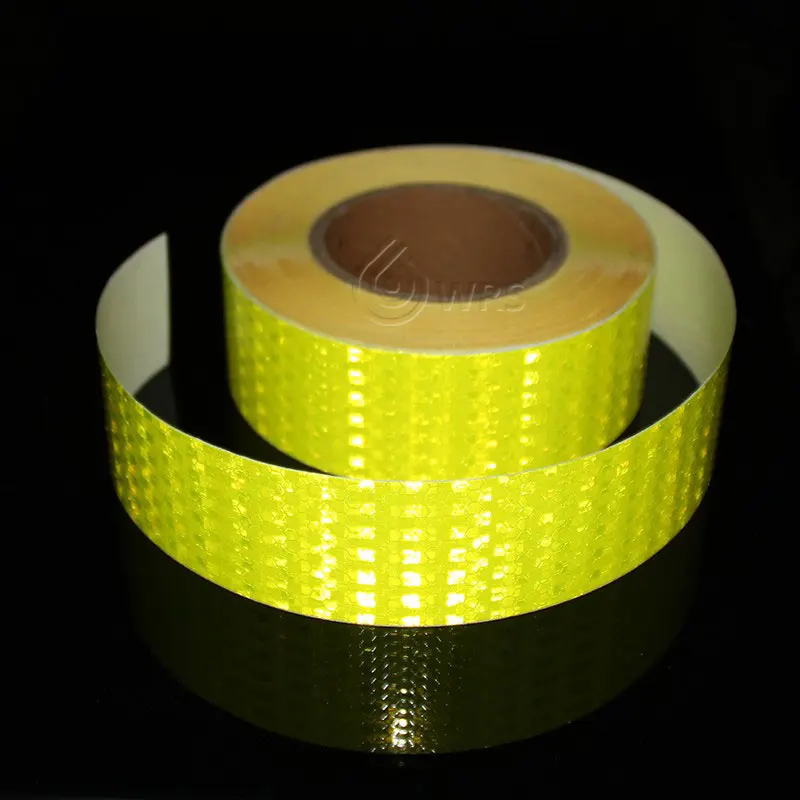 2'' X 50 Meter Fluorescent Tape Yellow Reflective Sticker For Light ...