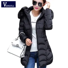 2016 Plus Size New Arrive Warm Down & Parkas Long Sleeve Button Zipper Long Style Outwear Thick Winter Jacket Women Coat