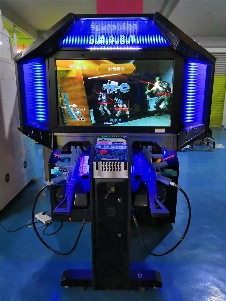 New Operation Ghost Arcade Gun Shooting Game Machine With Laser Gun ...