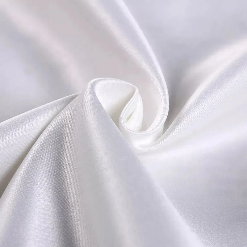 Popular Beautiful White Bridal Duchess Satin Fabric - Buy Bridal Satin ...