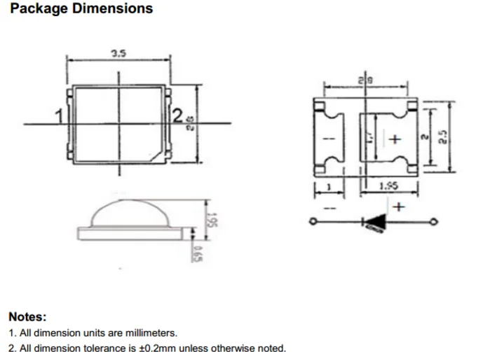 395nm 2835 Smd Led Datasheet Specifications For Uv Nail Curing Buy