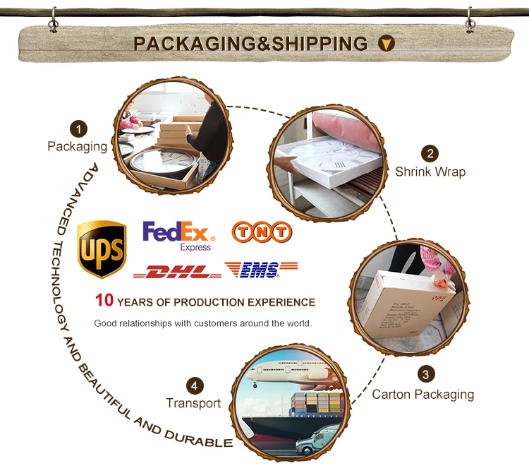 New Coming Craft Art Wooden Round Vintage Roman Numerals Mdf Wall Clock