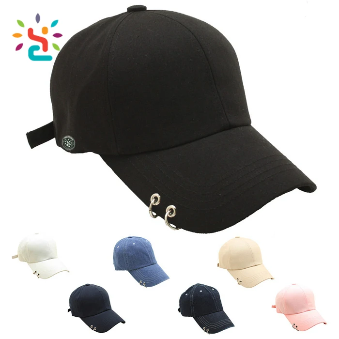 pierced baseball cap