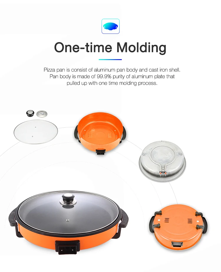 Home Useful 42cm Electric Fry Pan With Automatic Constant Temperature